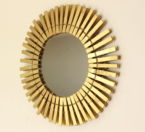 Clothespin Mirror