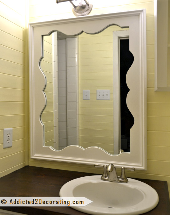 DIY Decorative Mirror With Scalloped Frame