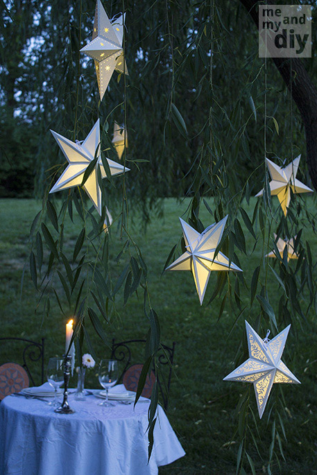DIY Paper Star Lanterns