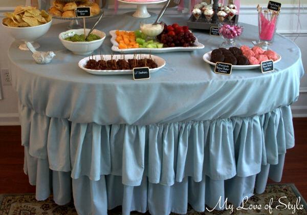DIY Tiered Ruffle Tablecloth