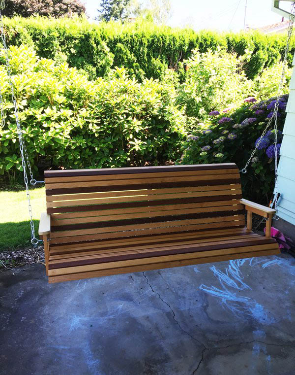 DIY Porch Swing by MyOutdoorPlans