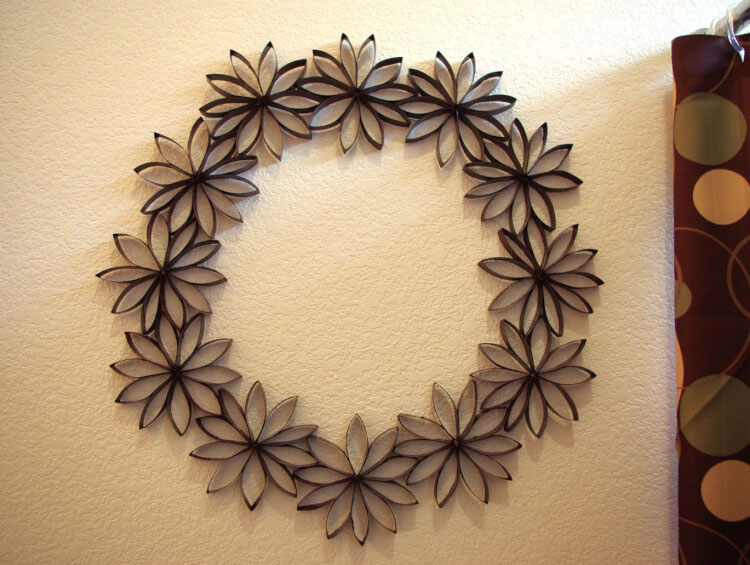 DIY Paper Flower Wreath